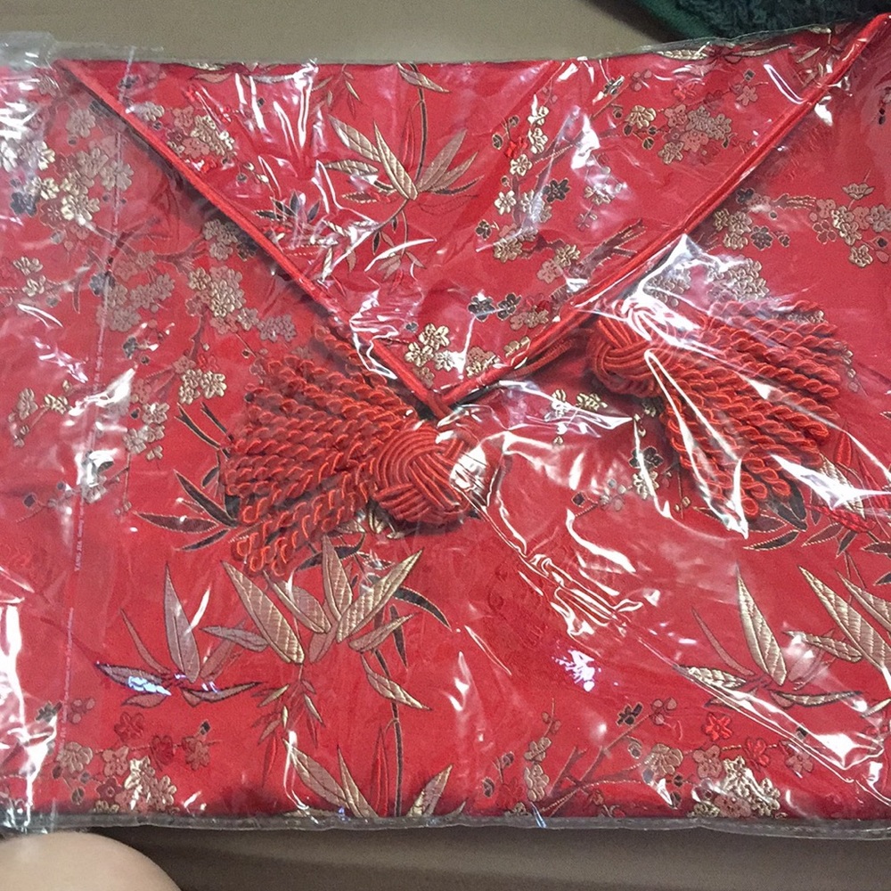 Chinese table cloth .